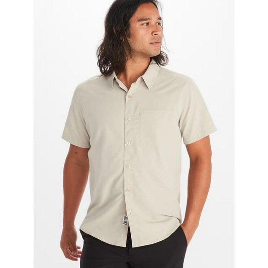 Marmot Men's Aerobora Short Sleeve-Men's - Clothing - Tops-Marmot-Sandbar-M-Appalachian Outfitters