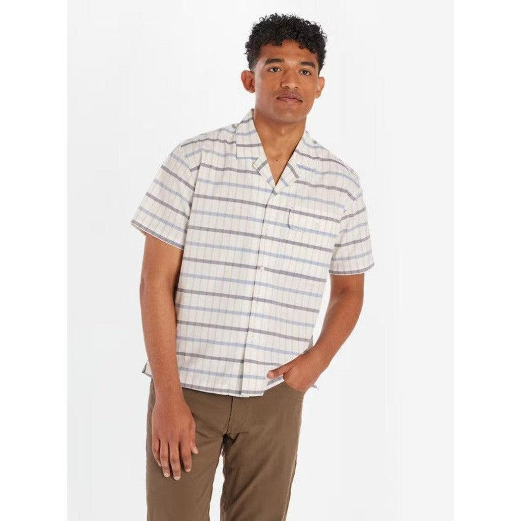 Marmot Men's Muir Camp Novelty Short Sleeve-Men's - Clothing - Tops-Marmot-Blue Bonnet Marco Plaid-M-Appalachian Outfitters