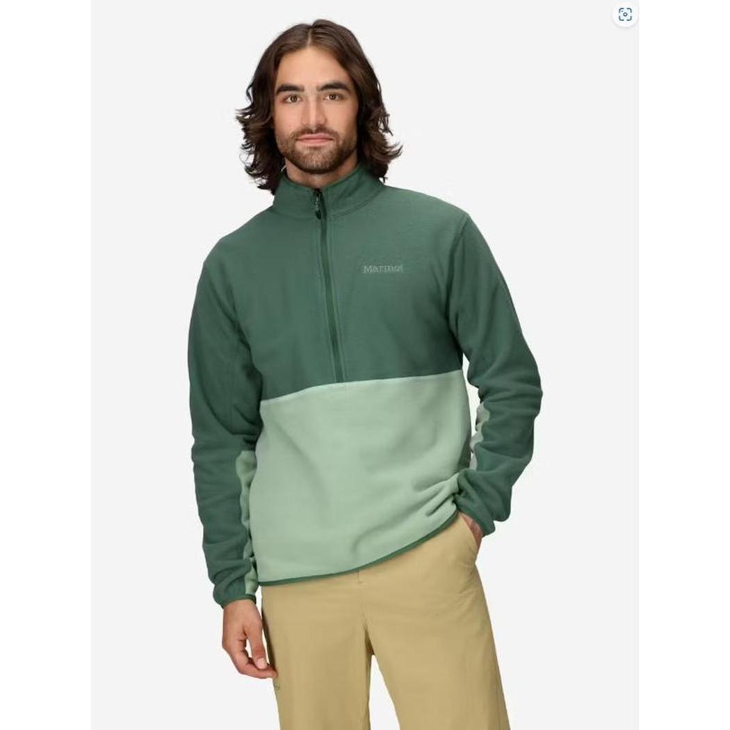 Marmot Men's Rocklin 1/2 Zip-Men's - Clothing - Tops-Marmot-Juniper Green/Agate Green-M-Appalachian Outfitters