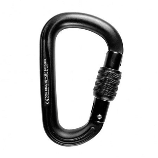 Metolius Element II Screw Lock-Climbing - Hardware - Carabiners-Metolius-Black-Appalachian Outfitters