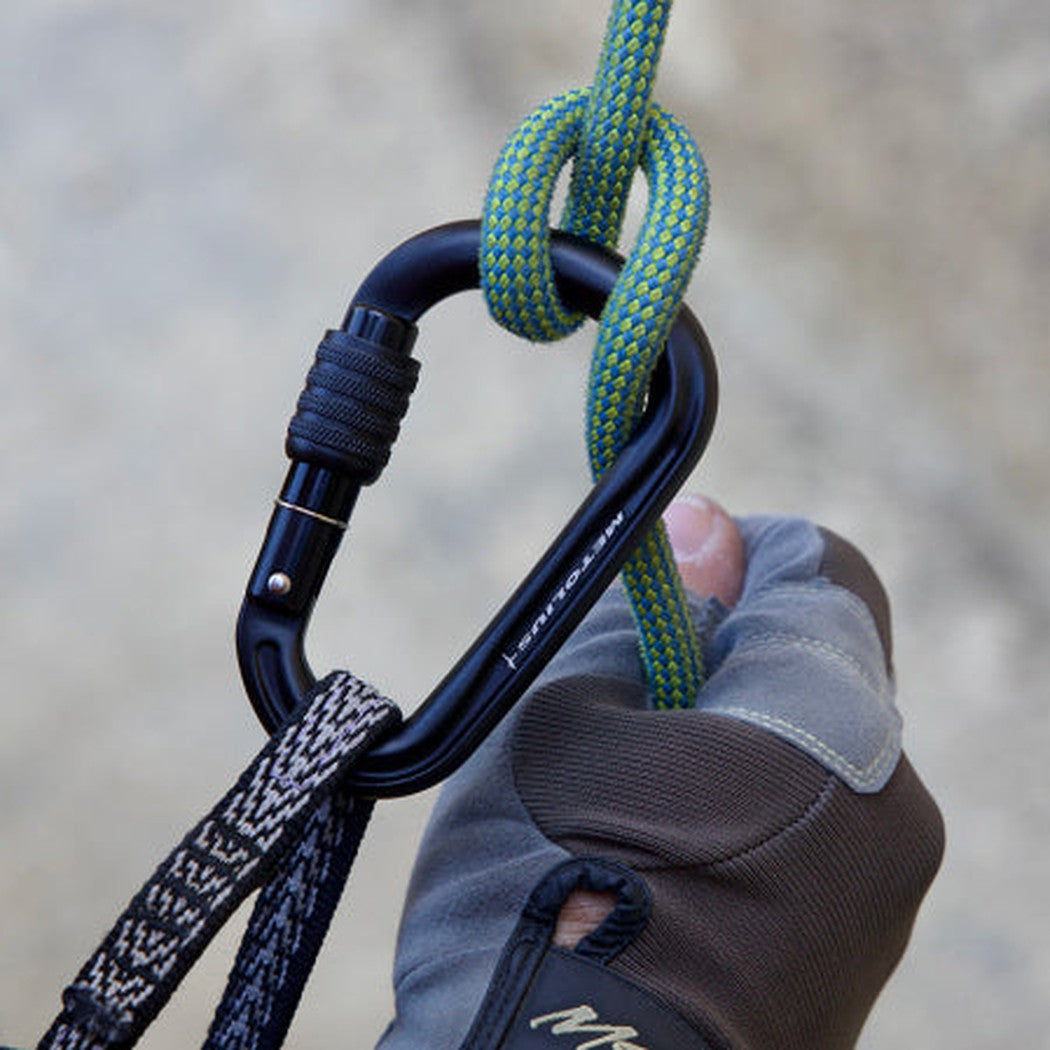 Metolius Element II Screw Lock-Climbing - Hardware - Carabiners-Metolius-Black-Appalachian Outfitters