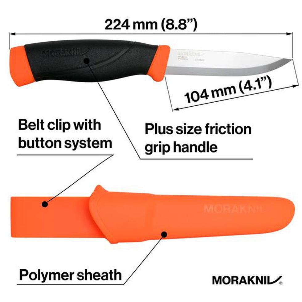 Companion HD - Carbon-Camping - Accessories - Knives-Morakniv-Orange-Appalachian Outfitters