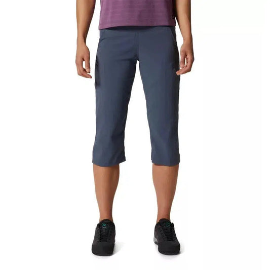 Mountain Hardwear Women's Dynama/2 Capri-Women's - Clothing - Bottoms-Mountain Hardwear-Blue Slate-XS-Appalachian Outfitters