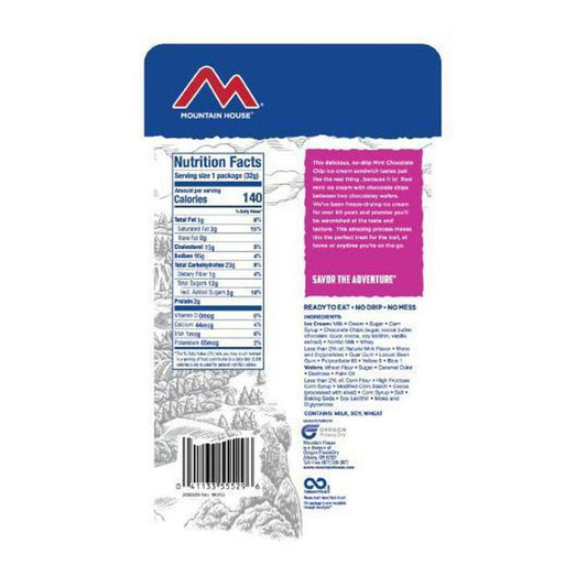 Mountain House-Mint Chocolate Chip Ice Cream Sandwich-Appalachian Outfitters