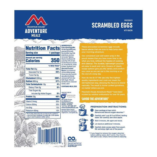 Mountain House-Scrambled Eggs with Bacon-Appalachian Outfitters