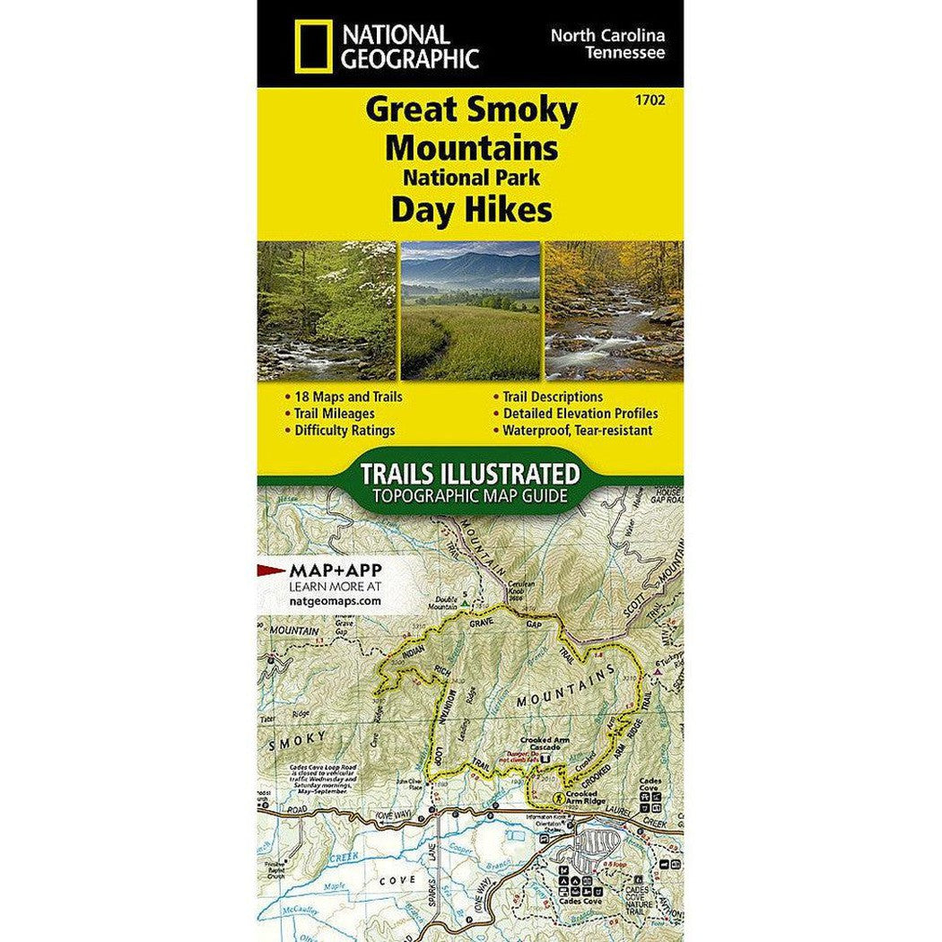 National Geographic Great Smoky Mountains National Park Day Hikes Map-Books - Maps-National Geographic-Appalachian Outfitters