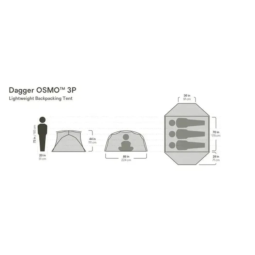 NEMO Dagger OSMO Lightweight Backpacking 3p Tent-Camping - Tents & Shelters - Tents-NEMO-Appalachian Outfitters