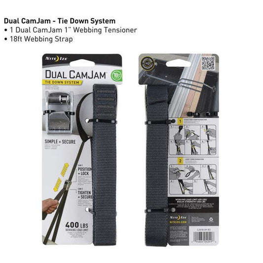 Nite Ize-Dual CamJam Tie Down System 12' & 18'-Appalachian Outfitters
