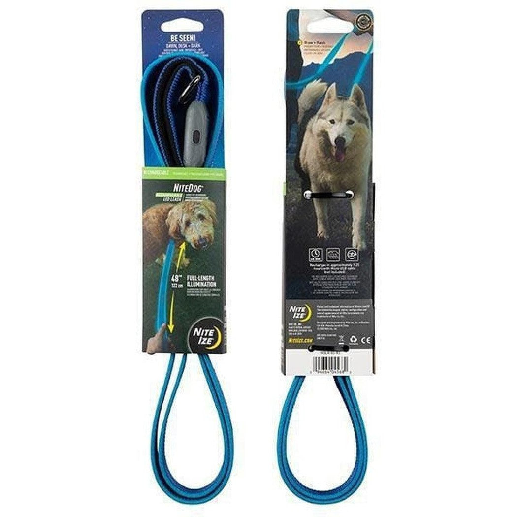 Nite Ize Nitedog Rechargeable Led Leash Blue/Blue LED