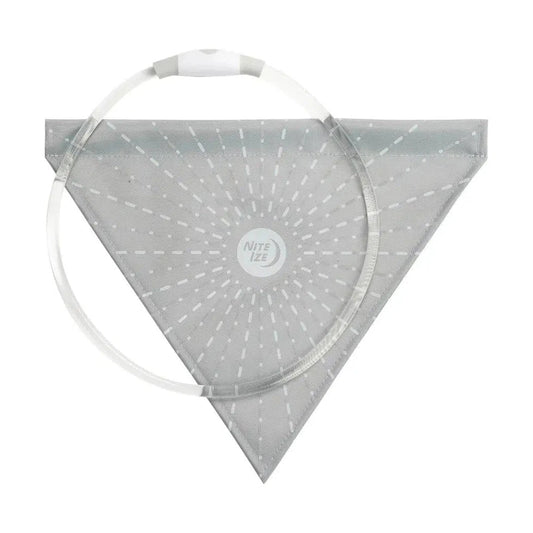 NiteHowl Bandana Rechargeable LED Safety Necklace - Disc-O Select-Pets - Safety - Lights-Nite Ize-Grey-Appalachian Outfitters