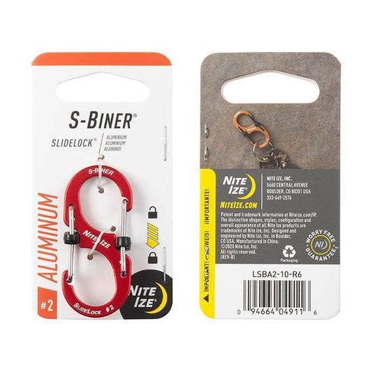 Nite Ize-S-Biner Slidelock Aluminum #2-Appalachian Outfitters