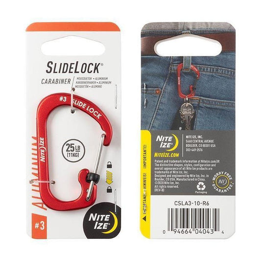Nite Ize-SlideLock Carabiner Aluminum #3-Appalachian Outfitters