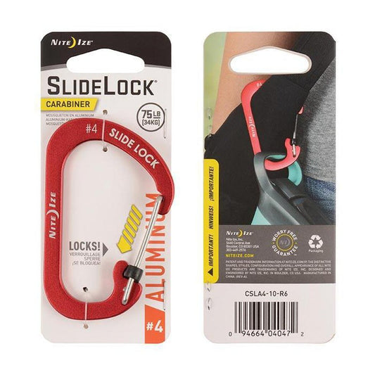 Nite Ize-SlideLock Carabiner Aluminum #4-Appalachian Outfitters