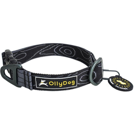 Olly Dog Flagstaff Collar Raven Bark / S Outdoor Dogs