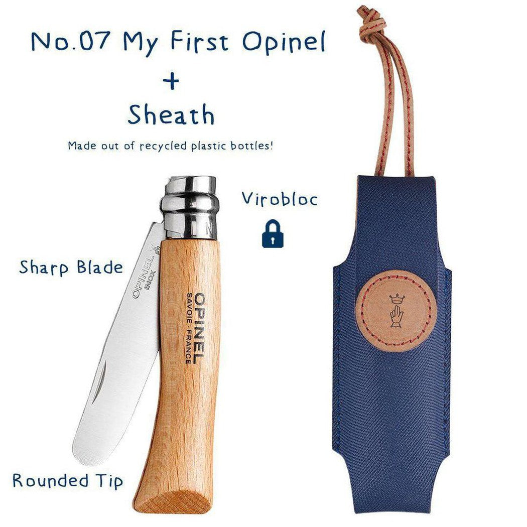 Opinel-No. 7 My First Opinel and Sheath Kit-Appalachian Outfitters