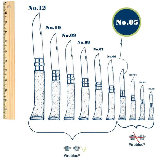 Opinel No.05 Stainless Steel Folding Knife-Camping - Accessories - Knives-Opinel-Appalachian Outfitters