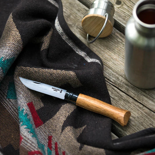 Opinel No.08 Black Oak Folding Knife-Camping - Accessories - Knives-Opinel-Appalachian Outfitters