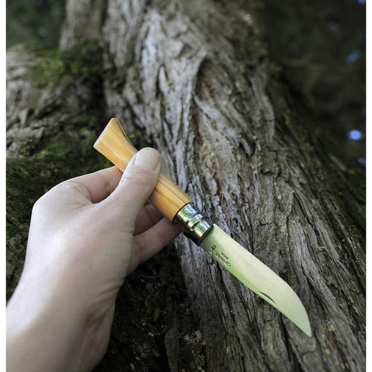 Opinel No.09 Stainless Steel Folding Knife | Oak, Olive & Walnut-Camping - Accessories - Knives-Opinel-Appalachian Outfitters