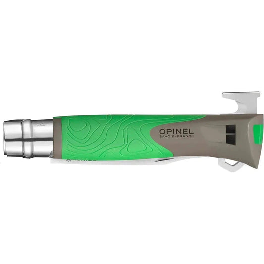 Opinel No.12 Outdoor Explore Folding Knife With Tick Remover-Camping - Accessories - Knives-Opinel-Green-Appalachian Outfitters