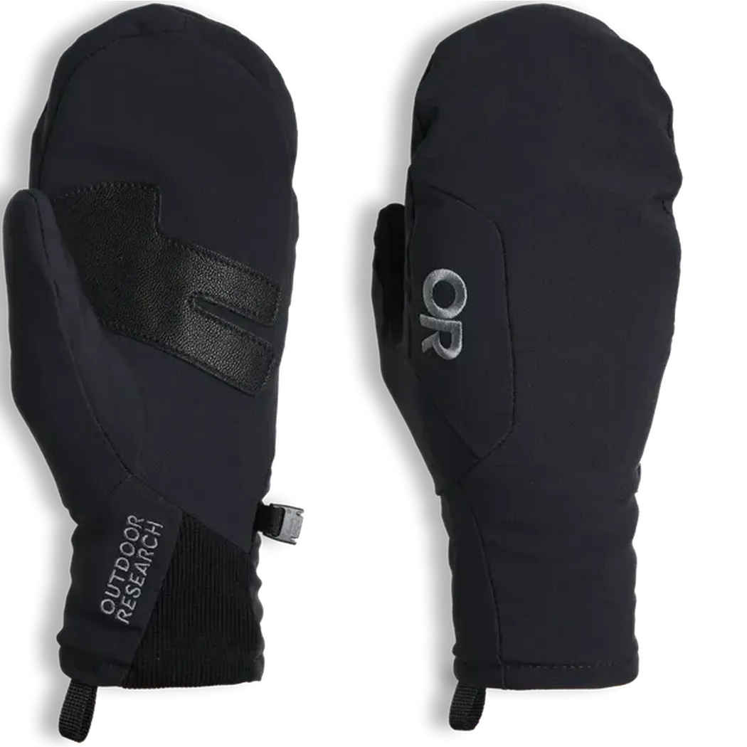 Outdoor Research Women's Sureshot Softshell Mitts-Accessories - Gloves - Women's-Outdoor Research-Black-S-Appalachian Outfitters