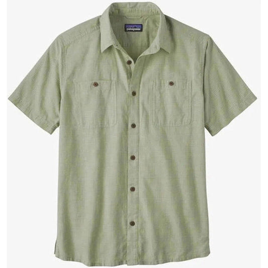 Men's Back Step Shirt-Men's - Clothing - Tops-Patagonia-Rainfall Plaid: Salvia Green-M-Appalachian Outfitters