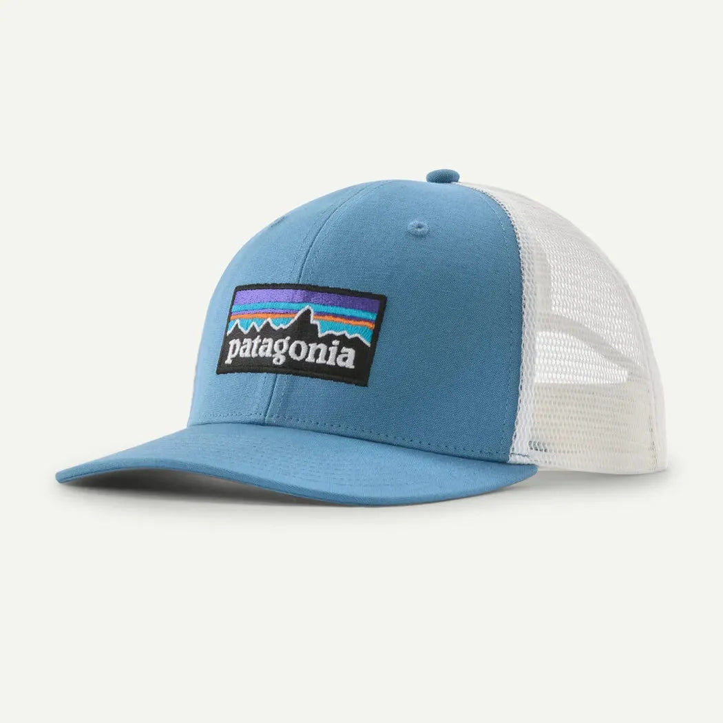Patagonia P-6 Logo Trucker Hat-Accessories - Hats - Unisex-Patagonia-Shore Blue-Appalachian Outfitters