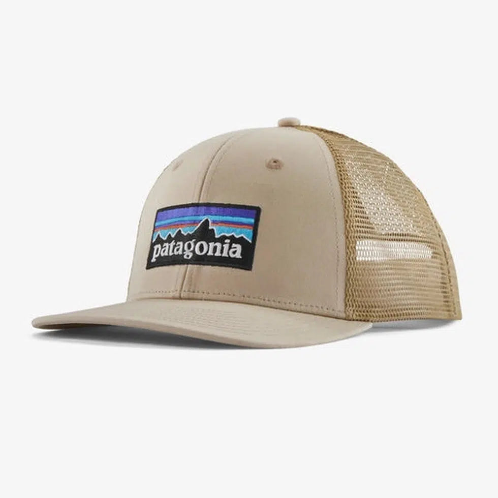 P-6 Logo Trucker Hat-Accessories - Hats - Unisex-Patagonia-Oar Tan w/Classic Tan-Appalachian Outfitters