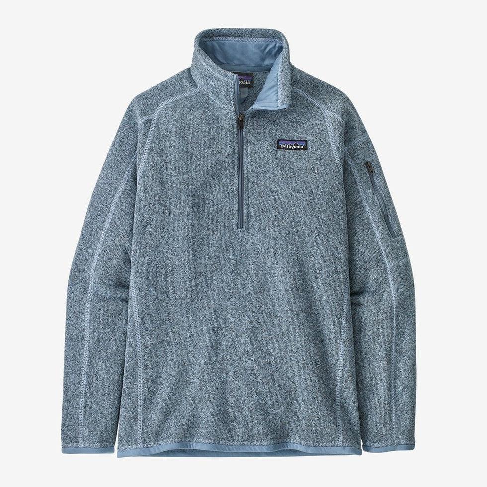 Women's Better Sweater 1/4 Zip-Women's - Clothing - Tops-Patagonia-Steam Blue-S-Appalachian Outfitters