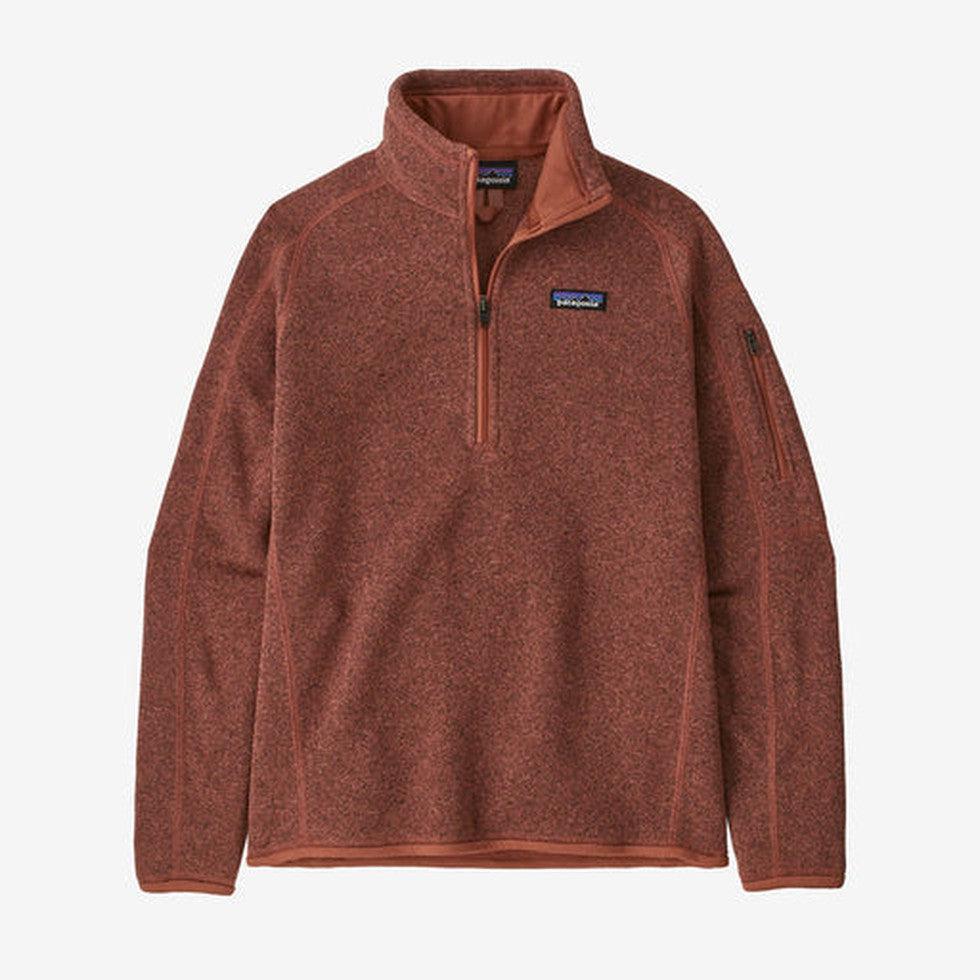 Women's Better Sweater 1/4 Zip-Women's - Clothing - Tops-Patagonia-Burl Red-S-Appalachian Outfitters