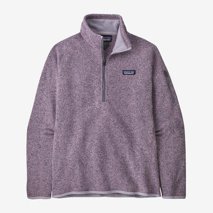 Patagonia Women's Better Sweater 1/4 Zip-Women's - Clothing - Tops-Patagonia-Milkweed Mauve-S-Appalachian Outfitters