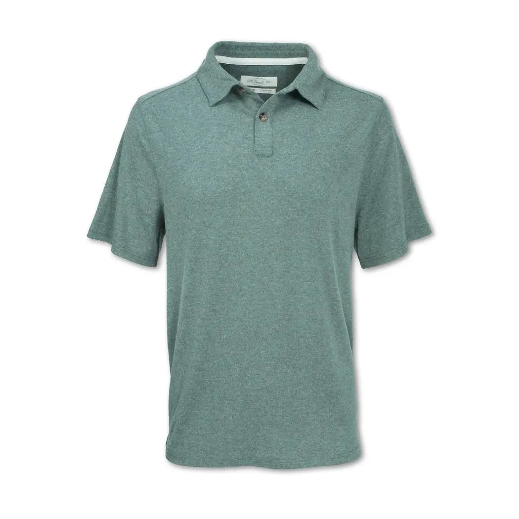 Purnell Men's Performance Knit Heathered Polo-Men's - Clothing - Tops-Purnell-Green-M-Appalachian Outfitters