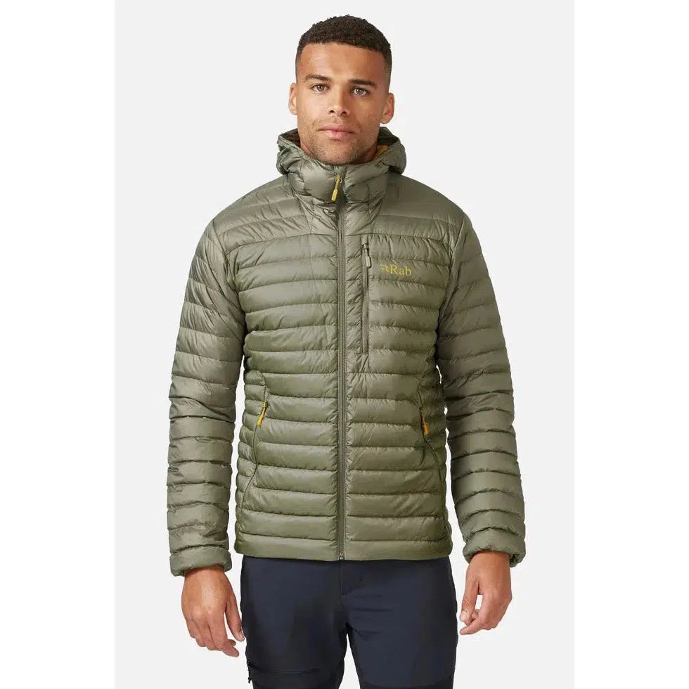 Rab Men's Microlight Alpine Jacket-Men's - Clothing - Jackets & Vests-Rab-Light Khaki-M-Appalachian Outfitters