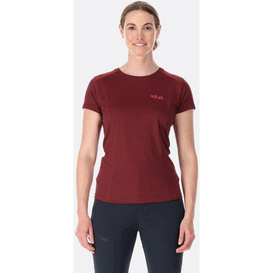 Women's Force Tee-Women's - Clothing - Tops-Rab-Deep Heather-10-Appalachian Outfitters