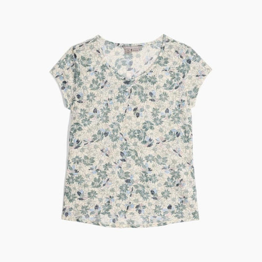 Royal Robbins Women's Featherweight Slub Tee-Women's - Clothing - Tops-Royal Robbins-Chalk Marigold Pt-S-Appalachian Outfitters