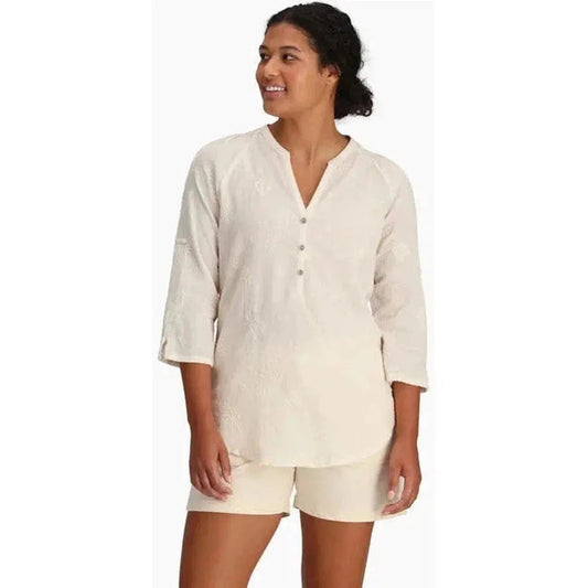 Royal Robbins Women's Oasis II 3/4 Sleeve-Women's - Clothing - Tops-Royal Robbins-Undyed-S-Appalachian Outfitters
