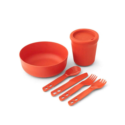 Sea To Summit Passage Dinnerware Set - 1 Person, 6 Piece-Camping - Cooking - Dishware-Sea To Summit-Spicy Orange-Appalachian Outfitters