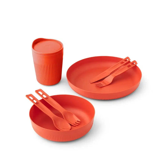 Sea To Summit Passage Dinnerware Set - 1 Person, 7 Piece-Camping - Cooking - Dishware-Sea To Summit-Spicy Orange-Appalachian Outfitters