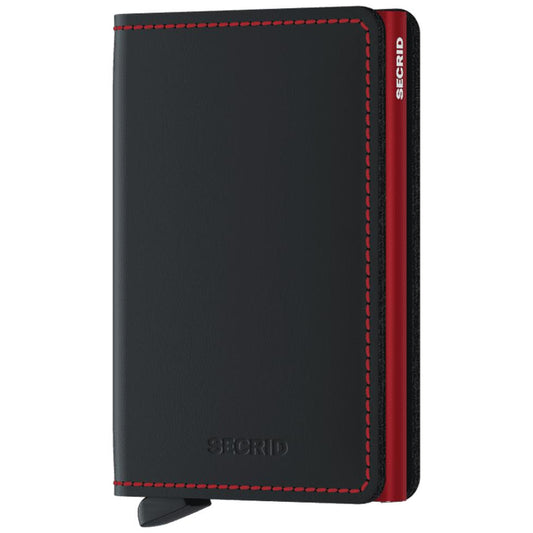 Slim Wallet - Matte-Accessories - Wallets-SECRID-Black & Red-Appalachian Outfitters