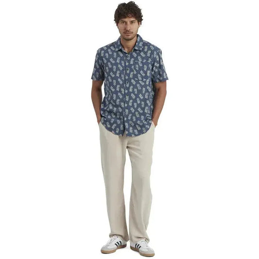 Sherpa Adventure Gear Men's Indi Floral Short Sleeve Shirt-Men's - Clothing - Tops-Sherpa Adventure Gear-Appalachian Outfitters