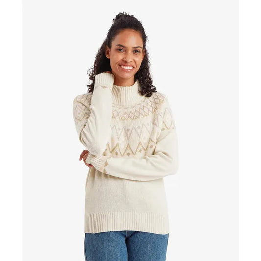 Sherpa Adventure Gear Samples - Women's Indu Mock Neck-Women's - Clothing - Tops-Sherpa Adventure Gear-Ecru-S-Appalachian Outfitters