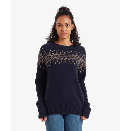Sherpa Adventure Gear Samples - Women's Yeshe Crew Neck Sweater-Women's - Clothing - Tops-Sherpa Adventure Gear-Rathee Blue-S-Appalachian Outfitters