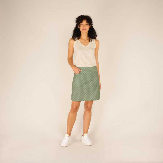Women's Sajilo Adventure Skort-Women's - Clothing - Skirts/Skorts-Sherpa Adventure Gear-Thyme Micro Geo-XS-Appalachian Outfitters