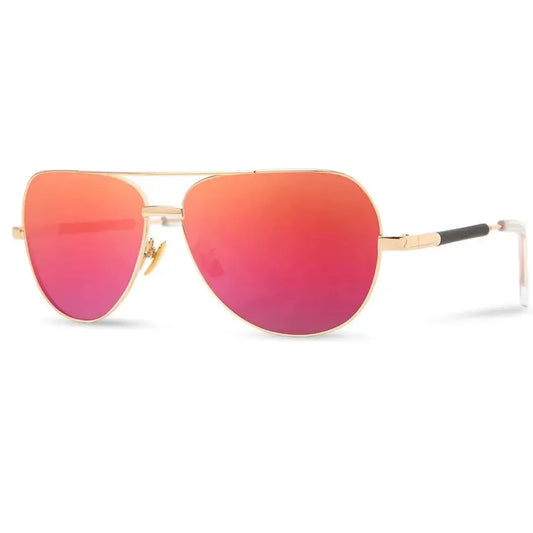 Shwood Handcrafted Redmond-Accessories - Eyewear - Sunglasses-Shwood Handcrafted-Gold // Ebony-Rose Flash Polarized-Appalachian Outfitters