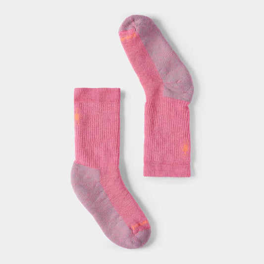 Smartwool Kids' Hike Full Cushion Crew Socks-Accessories - Socks - Kids-Smartwool-Garden Pink-S-Appalachian Outfitters