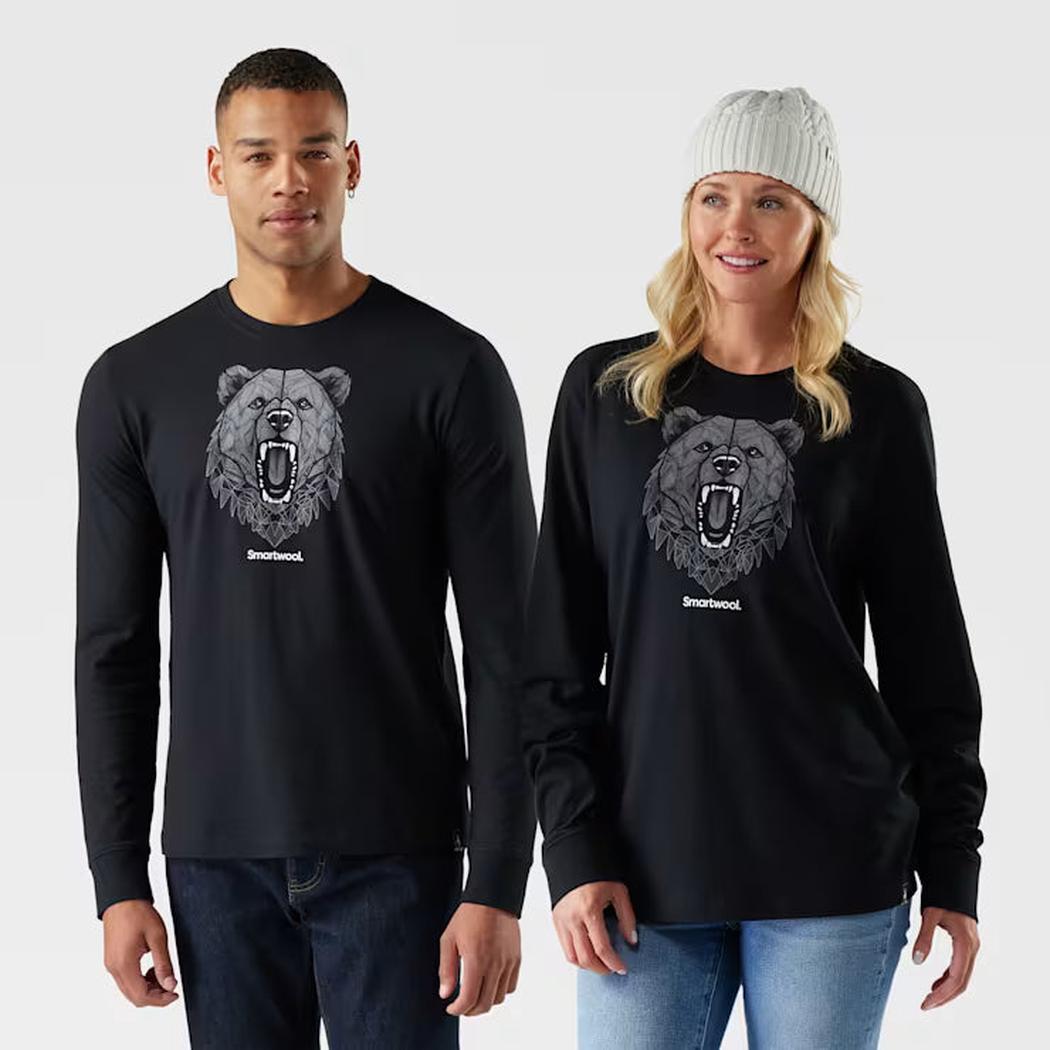 Smartwool Men's Geometric Bear Long Sleeve Graphic Tee - Appalachian Outfitters