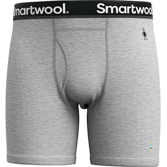 Smartwool Men's Merino Boxer Brief Boxed-Men's - Clothing - Underwear-Smartwool-Light Gray-M-Appalachian Outfitters