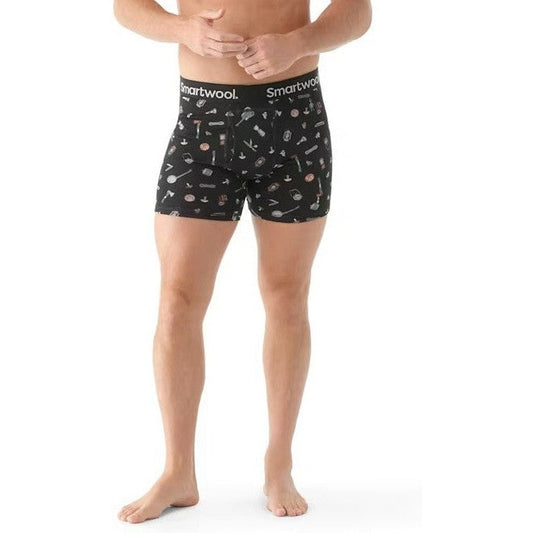 Smartwool Men's Merino Print Boxer Brief Boxed-Men's - Clothing - Underwear-Smartwool-Appalachian Outfitters