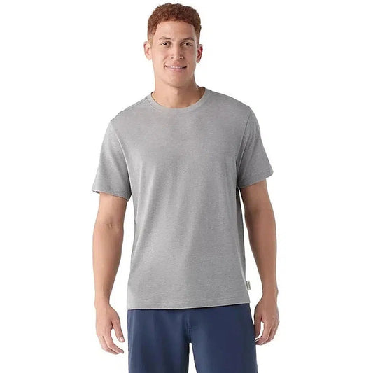 Smartwool Men's Perfect Crew Short Sleeve Tee-Men's - Clothing - Tops-Smartwool-Light Gray Heather-M-Appalachian Outfitters