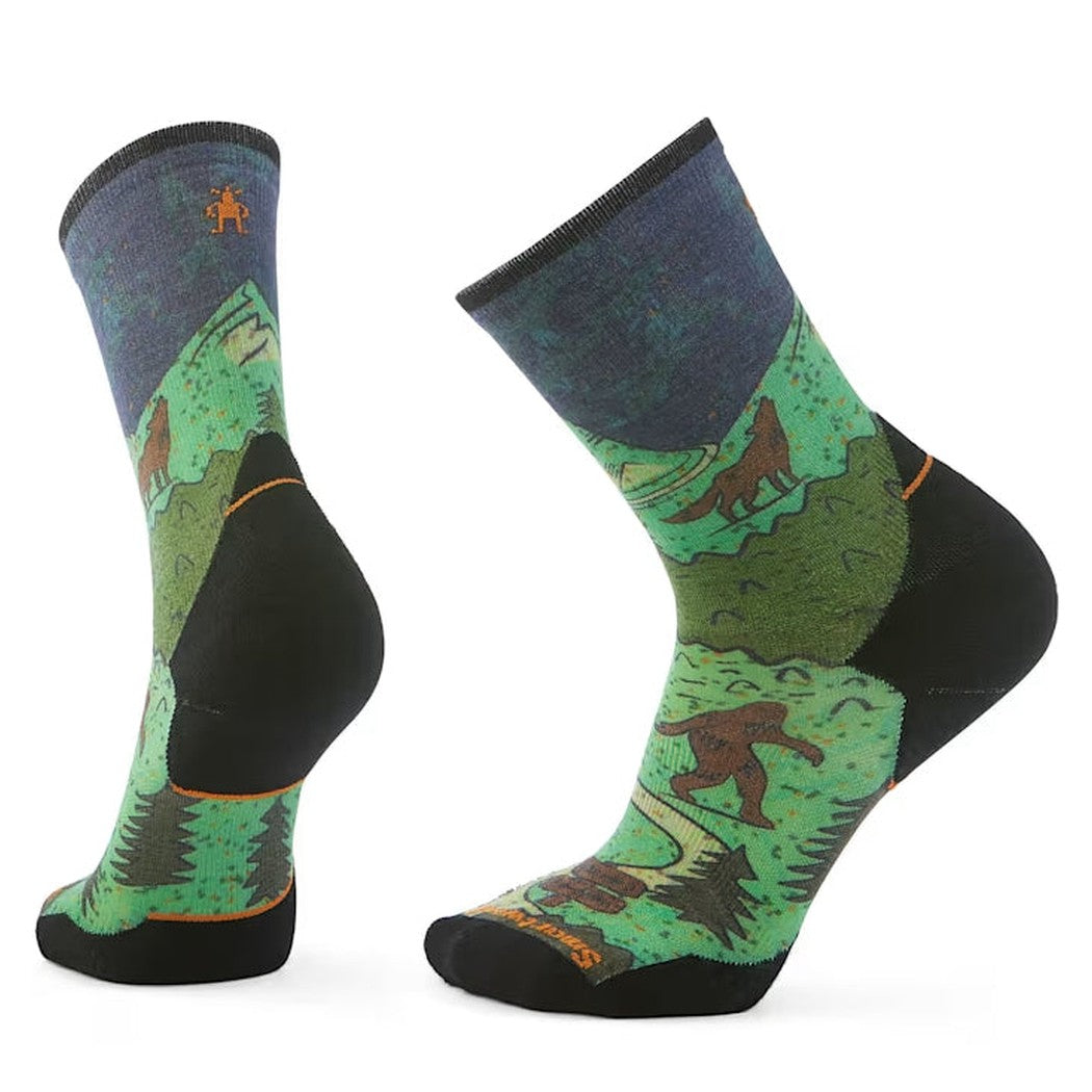Smartwool Trail Run Targeted Cushion Neature Print Crew Socks-Accessories - Socks - Unisex-Smartwool-Twilight Blue-M-Appalachian Outfitters
