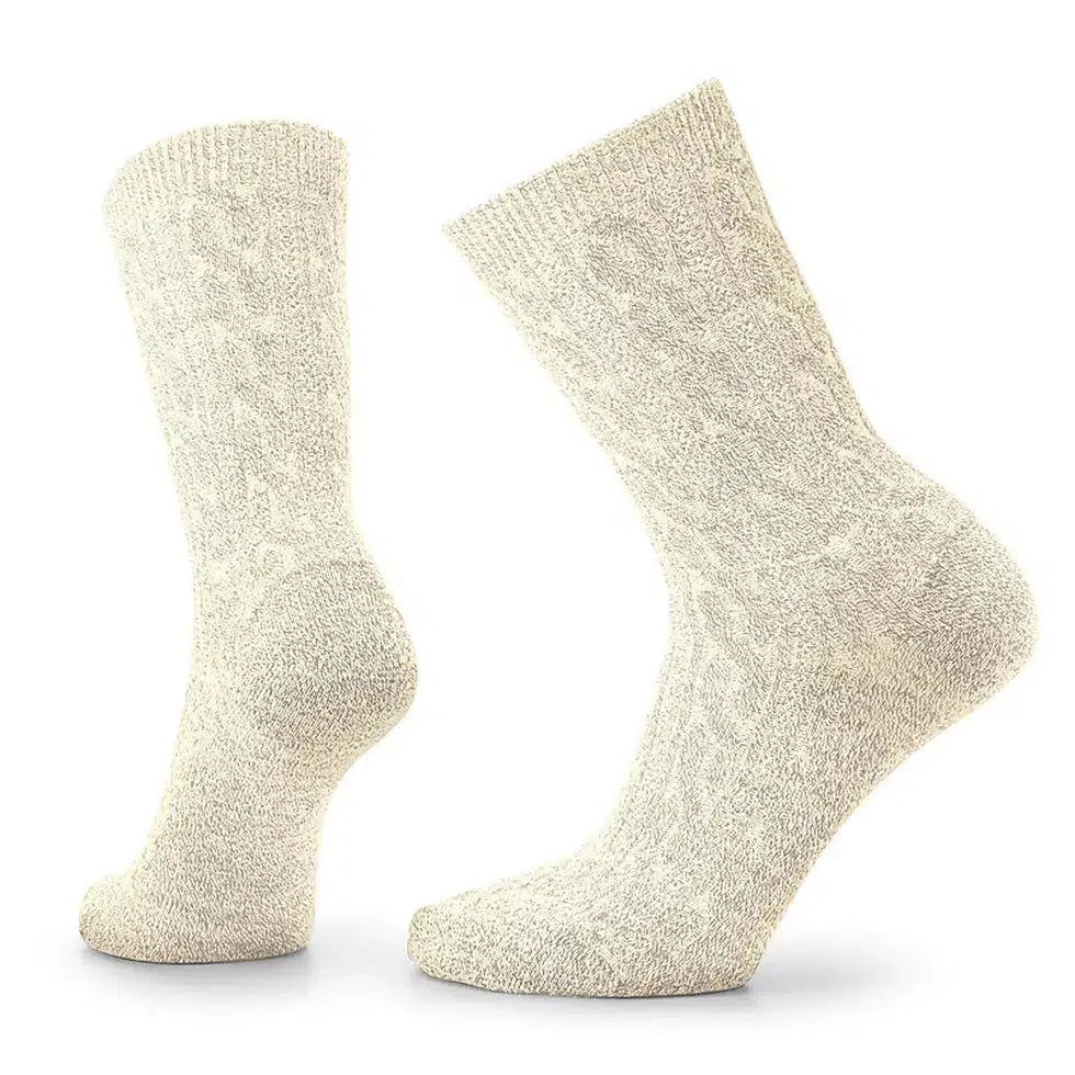 Smartwool Women's Everyday Cable Crew Socks-Accessories - Socks - Women's-Smartwool-Natural-S-Appalachian Outfitters